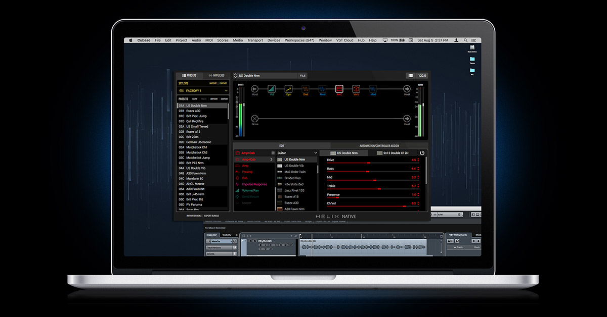 Line Brings Premium Guitar And Effects Modeling To The Studio With The Helix Native Plug In